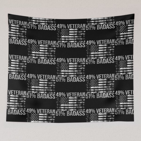 Item preview, 49 Percent Veteran 51 Percent Badas Funny Veterans Day Gift designed and sold by DomenicoBarone.