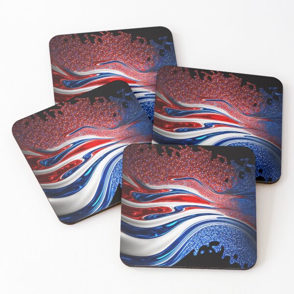 Item preview, Waves of colors in red, blue and white designed and sold by Ahmed farouk.
