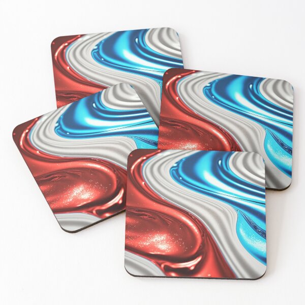 Item preview, Waves of colors in red, blue and white designed and sold by Ahmed farouk.