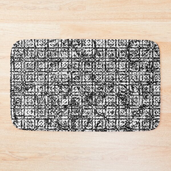 Item preview, Rose grid black and white designed and sold by PurpleSandpiper.