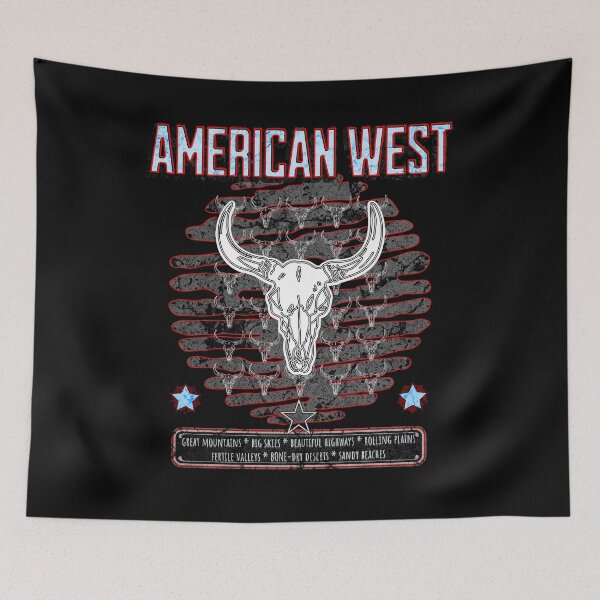 Item preview, Western Cow Skull American West designed and sold by artfulnotebook.