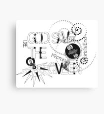 God Save The QVeen - Vivienne Icons Canvas Print