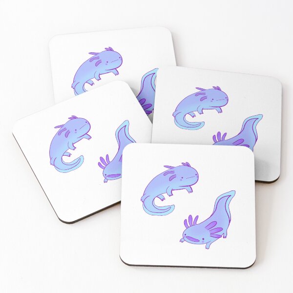 Item preview, Blue axolotls drawing designed and sold by Mayarart.