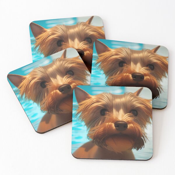 Item preview, Dog enjoy pool life  designed and sold by vivijon.