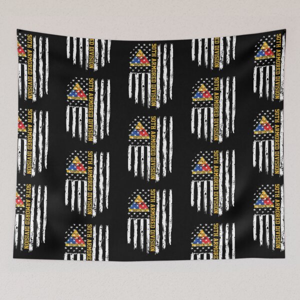Item preview, 50th Armored Division American Flag designed and sold by DomenicoBarone.
