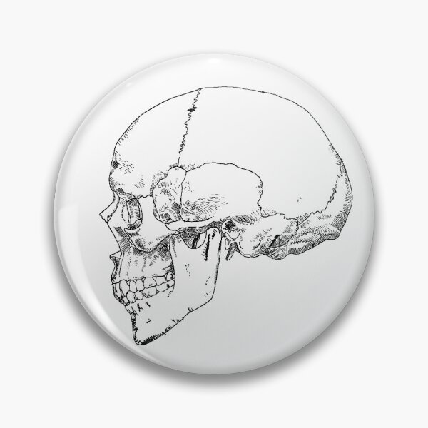 Item preview, Realistic skull designed and sold by sarmackenzie.