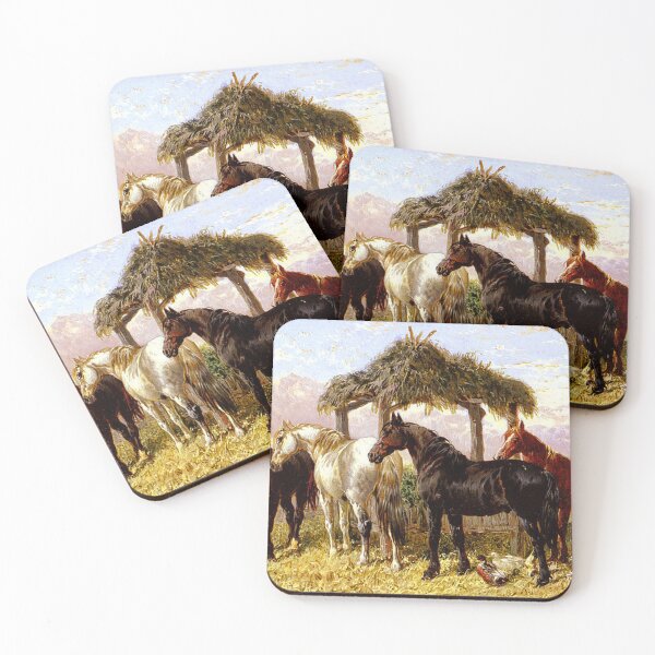 Item preview, John Frederick Herring - Horses and Ducks by a River designed and sold by tomorrowsart.