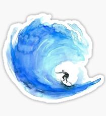 watercolor wave Sticker