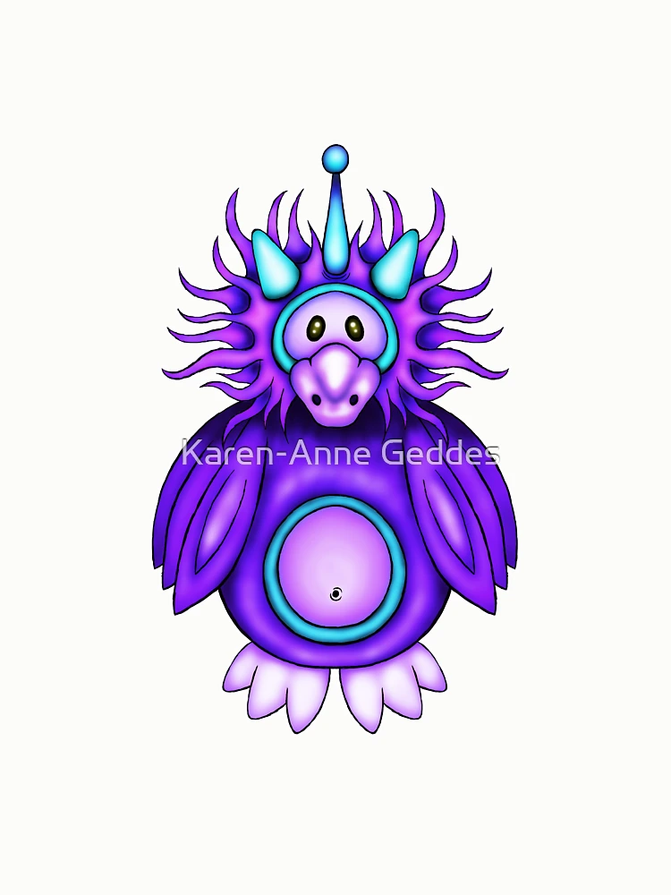 Thumbnail 6 von 6, Pullover, Cute funny Electriibirbii Creepy Cuteling © 2022 Karen-Anne Geddes designt und verkauft von Karen-Anne Geddes.