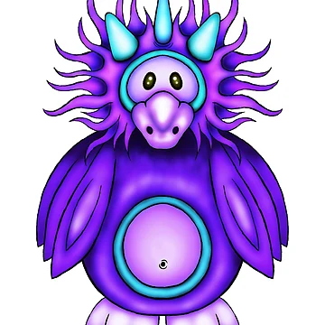 Vorschaubild zum Design Cute funny Electriibirbii Creepy Cuteling © 2022 Karen-Anne Geddes von Karen-Anne Geddes