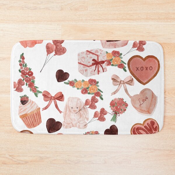 Item preview, Watercolor Cute Valentines Bunny designed and sold by ORIGENcreate.