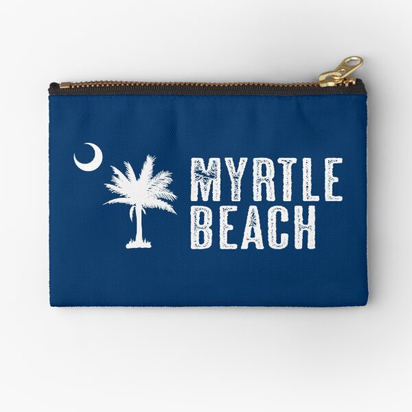 Myrtle Beach South Carolina Palm Zipper Pouch