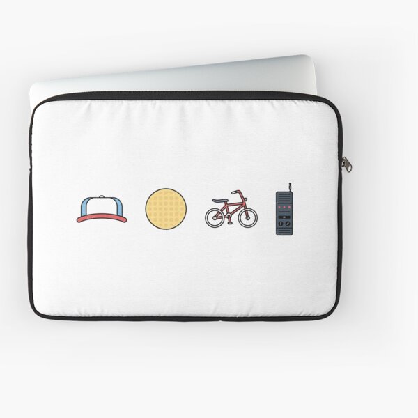 Fremde Dinge | Symbole | Dustin | Eggos | Fahrräder | Walkie-Talkies Laptoptasche