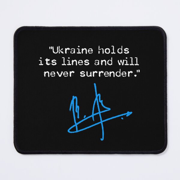 Item preview, Ukraine holds its lines and will never surrender. (white blue) designed and sold by Thelittlelord.