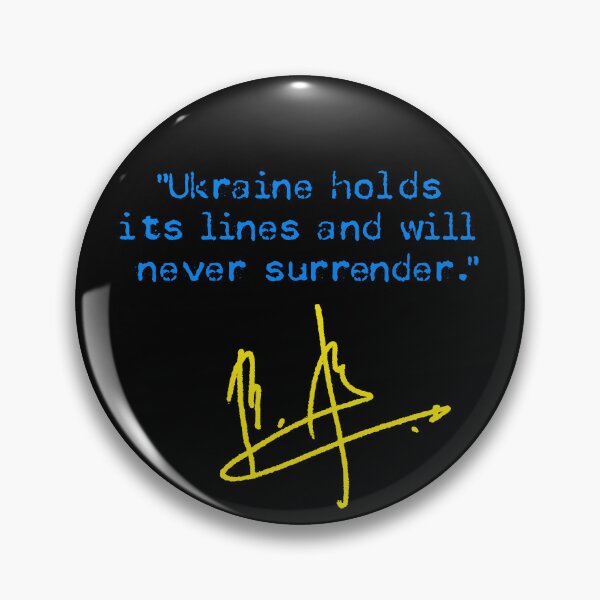 Item preview, Ukraine holds its lines and will never surrender. (blue yellow) designed and sold by Thelittlelord.
