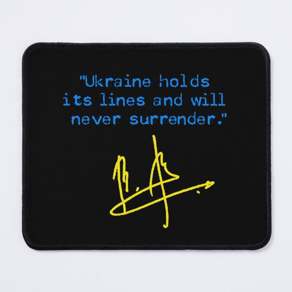 Item preview, Ukraine holds its lines and will never surrender. (blue yellow) designed and sold by Thelittlelord.