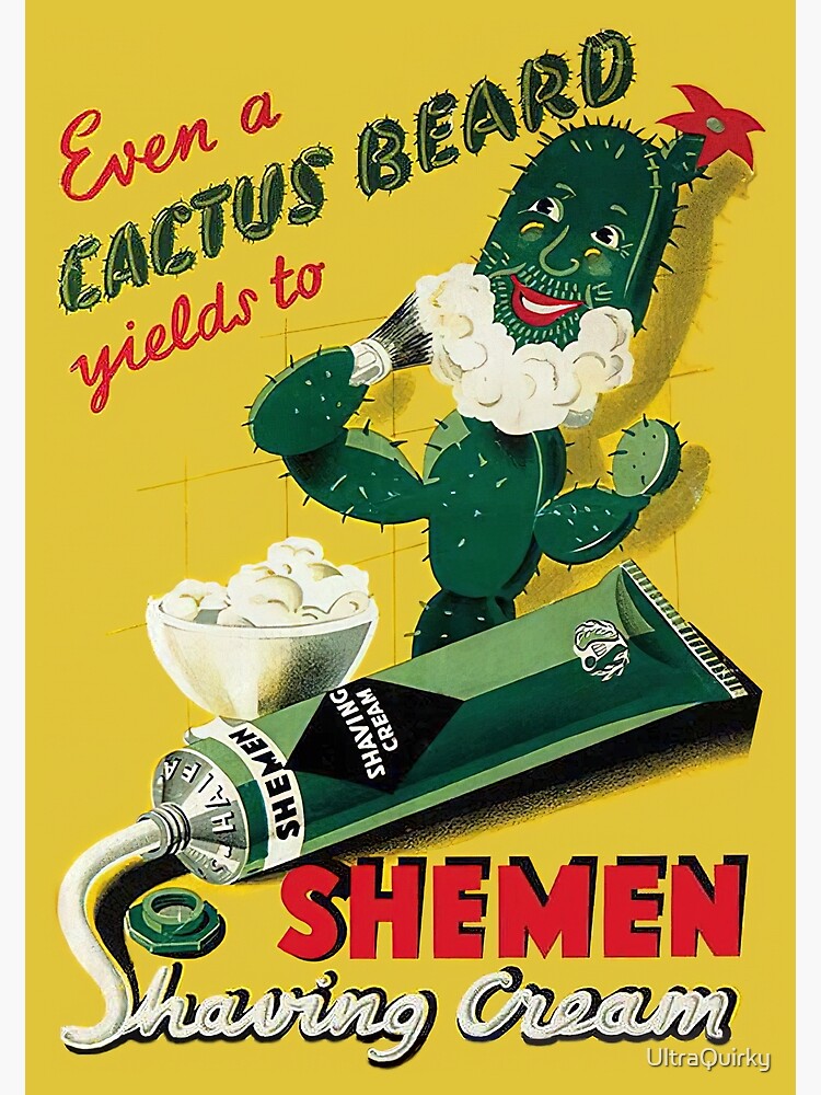 Israel, Poster. Shemen Shaving Cream. by UltraQuirky