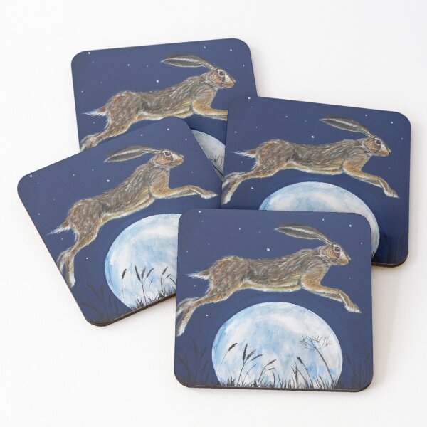 Item preview, Hare jumping over the moon designed and sold by Debbie’s Sketchbook.