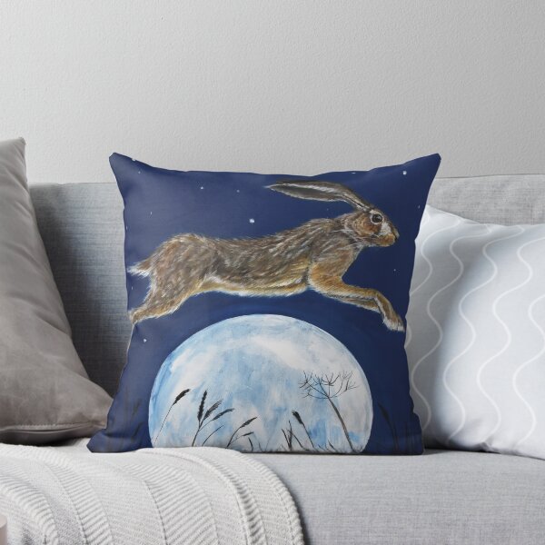 Item preview, Hare jumping over the moon designed and sold by Debbie’s Sketchbook.