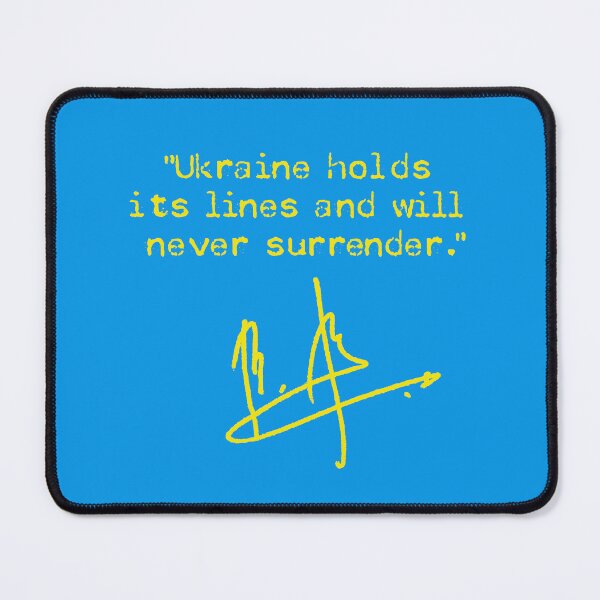 Item preview, Ukraine holds its lines and will never surrender. (yellow) designed and sold by Thelittlelord.