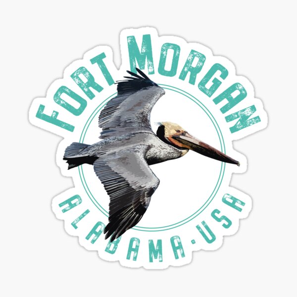 Item preview, Fort Morgan Alabama Pelican Design designed and sold by Futurebeachbum.