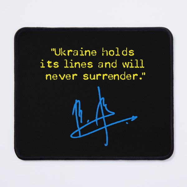 Item preview, Ukraine holds its lines and will never surrender. (blue yellow alt) designed and sold by Thelittlelord.