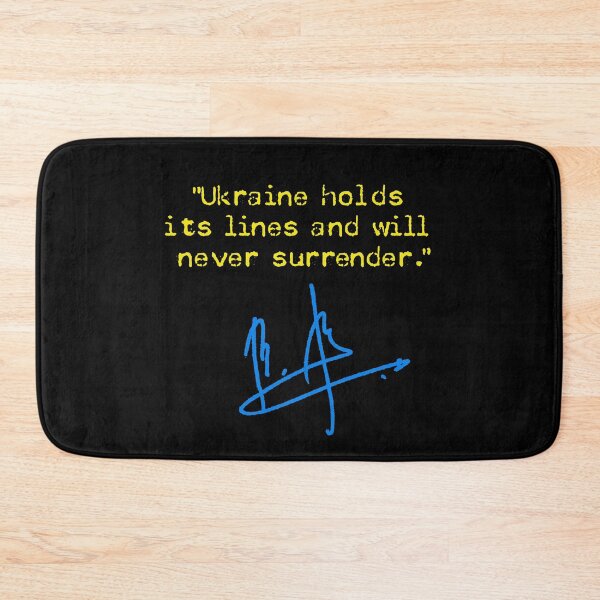 Item preview, Ukraine holds its lines and will never surrender. (blue yellow alt) designed and sold by Thelittlelord.