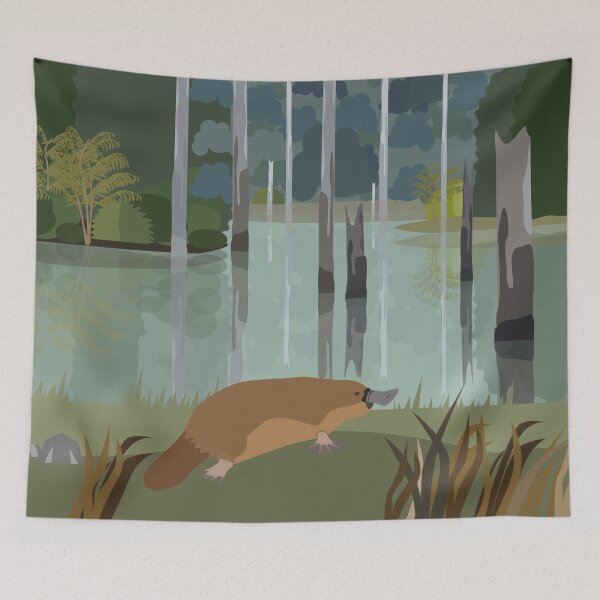 Item preview, Australian platypus in marshland designed and sold by perfektdesign.