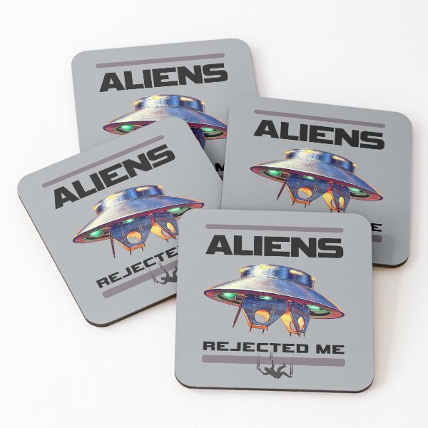Item preview, Aliens Rejected Me - Alien Abduction Fail -  Flying Saucer UFO - Funny Vintage Art designed and sold by RetroTeeStudio.