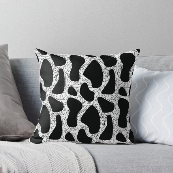 Item preview,  Cow Spots clipart black and white pattern designed and sold by mystylecorner.