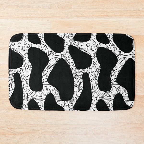 Item preview,  Cow Spots clipart black and white pattern designed and sold by mystylecorner.