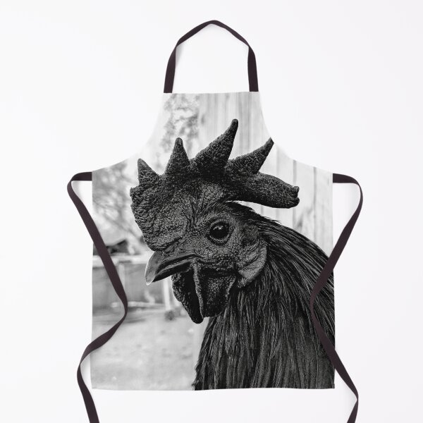 Item preview, All black chicken portrait designed and sold by Daniel Tuttle.