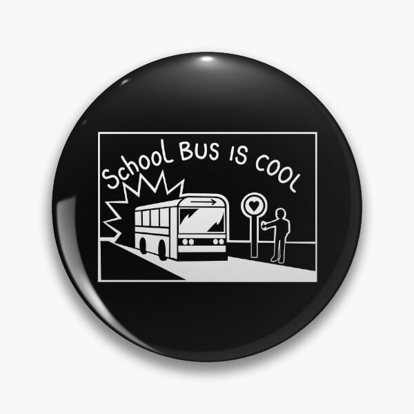 Item preview, School Bus is Cool - Black and White Design designed and sold by bobcrochets.