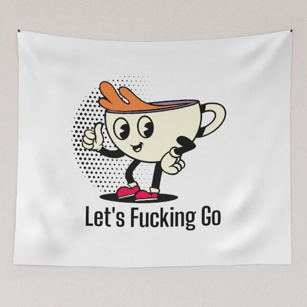 Item preview, Coffee Lover - Let's Fucking GO designed and sold by MyMerch4u.