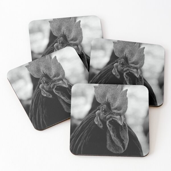 Item preview, Handsome all black rooster designed and sold by Daniel Tuttle.