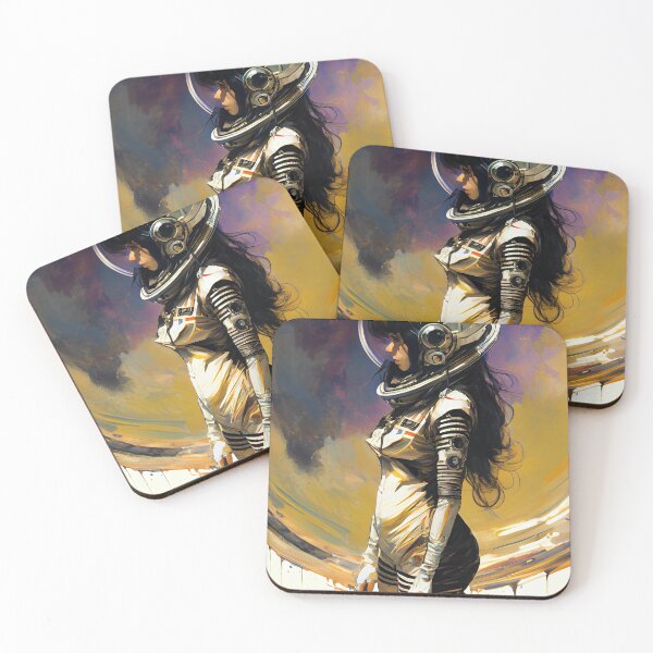 Item preview, Space Girl Escape to a tranquil place. designed and sold by The-Dark-Art.