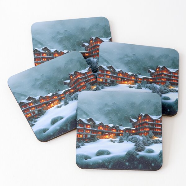 Item preview, Eerie Mountainside Hotel designed and sold by Fractal Journeys, etc. .