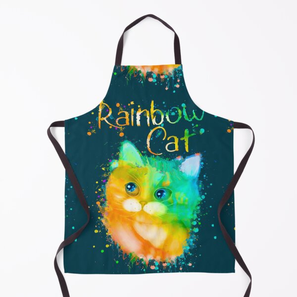 Aperçu de l'œuvre chat arc-en-ciel créée et vendue par Elnica.