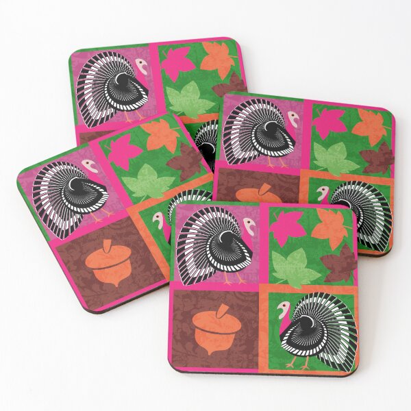 Item preview, Thanksgiving Turkey Maple Leaves and Acorn designed and sold by AntiqueImages.
