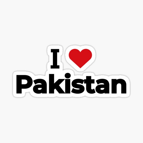 "I love Pakistan" Sticker for Sale by Moyanana Redbubble