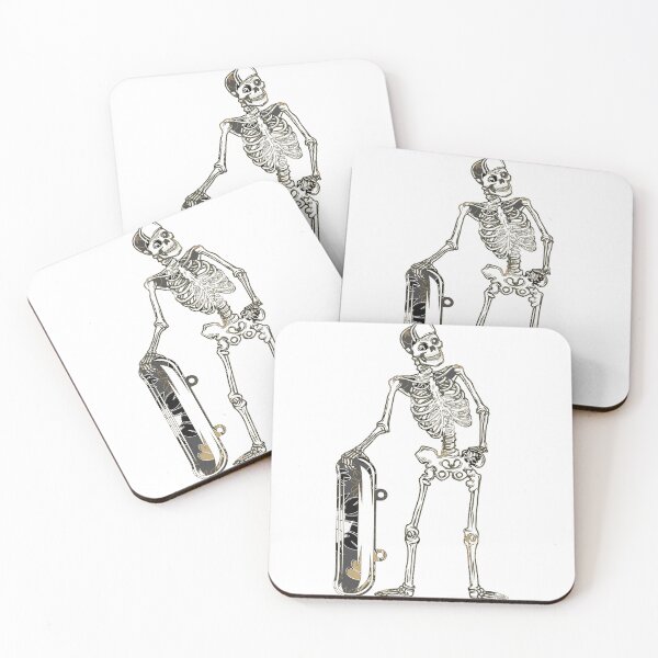Item preview, Skating Skeleton With Flowers And Great Look designed and sold by MiarCo.