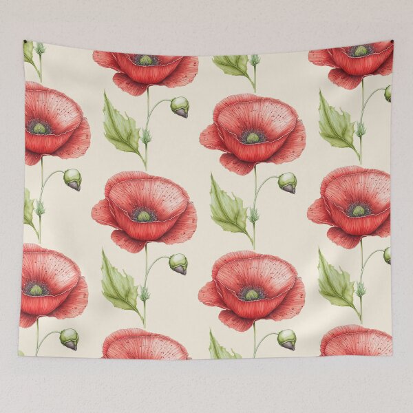 Item preview, A splash of color: The stunning poppy flower designed and sold by StevenWhip.