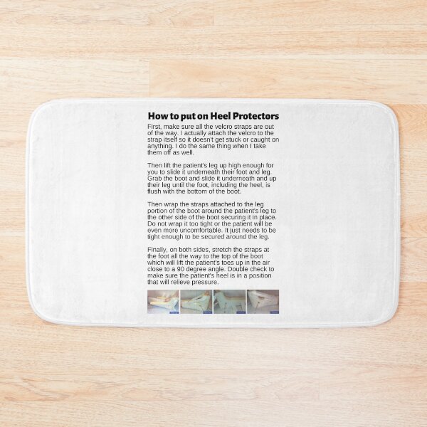 Item preview, How to put on Heel Protectors Infographic designed and sold by Caregiverology.