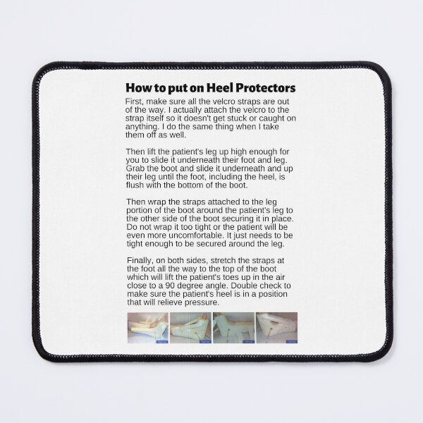 Item preview, How to put on Heel Protectors Infographic designed and sold by Caregiverology.