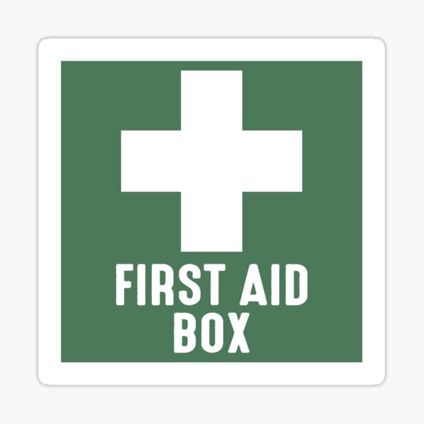 "First Aid Box" Sticker for Sale by y4shiro Redbubble