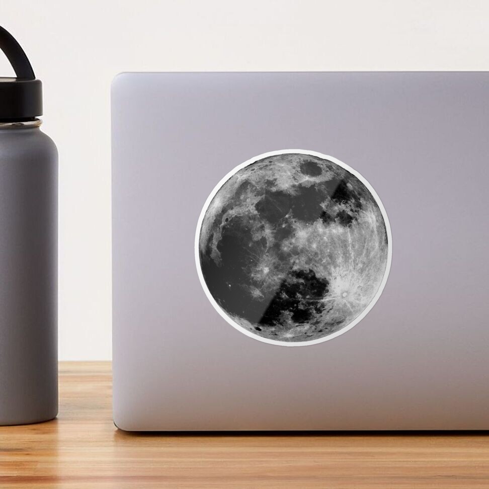 “full moon” reusable macbook & privacy stickers