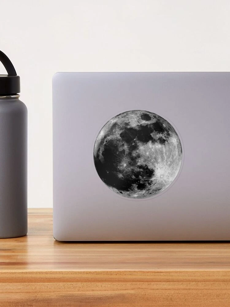 full moon” reusable macbook & privacy stickers