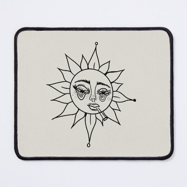 Item preview, sun smoking a cigarette while crying designed and sold by moonna designs.