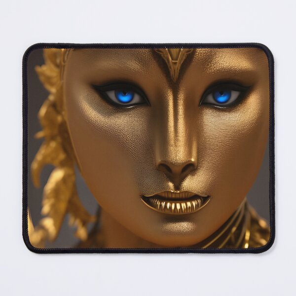 Item preview, Golden Sphinx with blue eyes. Golden Cat Girl designed and sold by Olga Nagornaya.