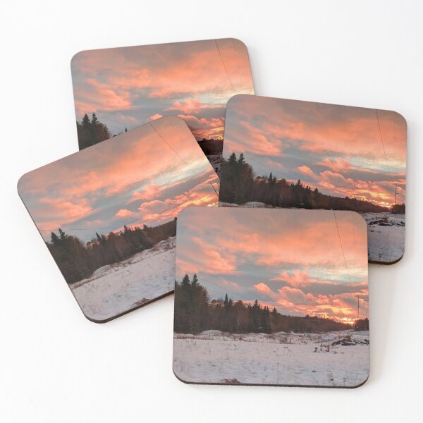 Item preview, pink clouds and power lines designed and sold by Hamilton is Beautiful.
